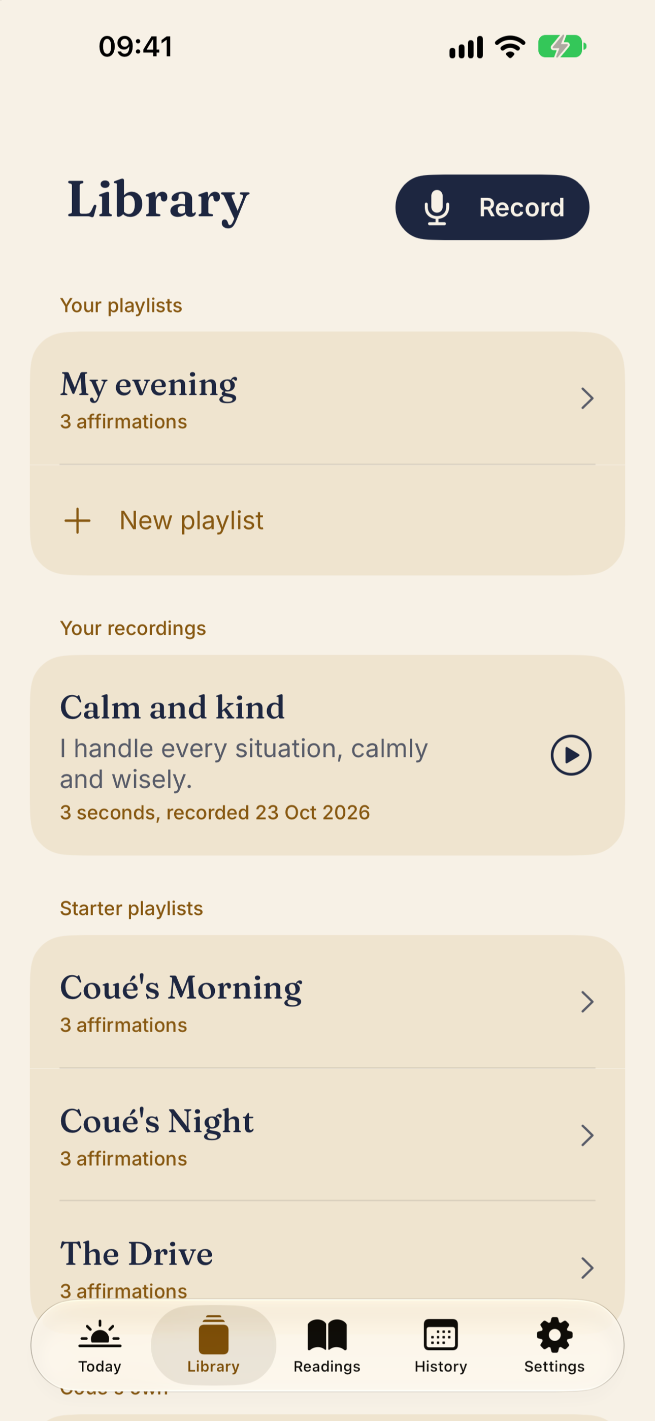 The Twenty Knots library of recordings and ready-made affirmations